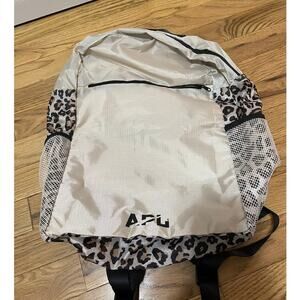 APL Athletic Propulsion Labs Light Packable Travel Backpack Cream‎ Cheetah NWT
